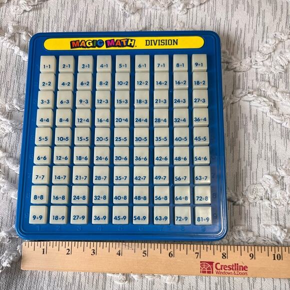Vintage Magic Math Machine DIVISION Learn Educational Tutor Study Tool 1993 Toy - Picture 4 of 5